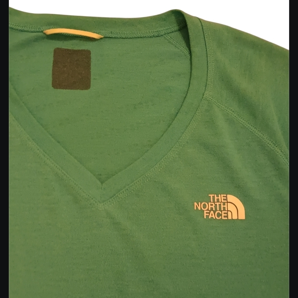The North Face Forest Green V-Neck Tee